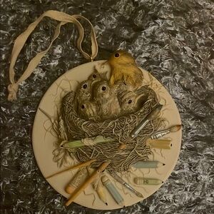 Hallmark Ornament Marjolein Bastin "Raising A Family" 1995 Nature Sketchbook